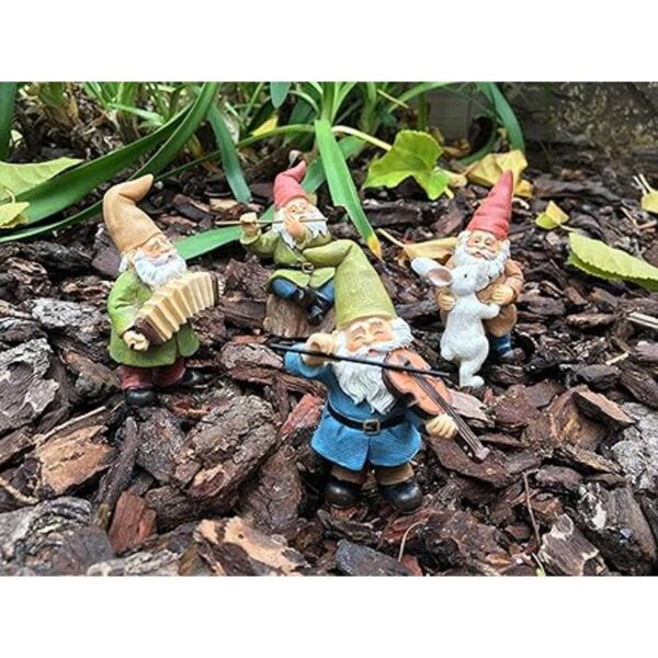 GlitZGlam Juego de gnomos para el jardín de hadas en_5