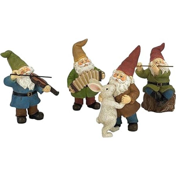 GlitZGlam Juego de gnomos para el jardín de hadas en_3
