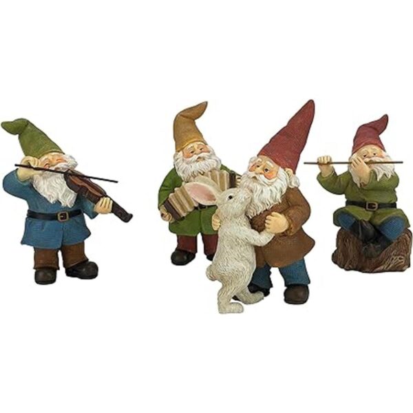 GlitZGlam Juego de gnomos para el jardín de hadas en_6