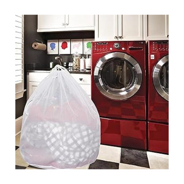 Cesta plegable grande para la ropa sucia con bolsa de_6