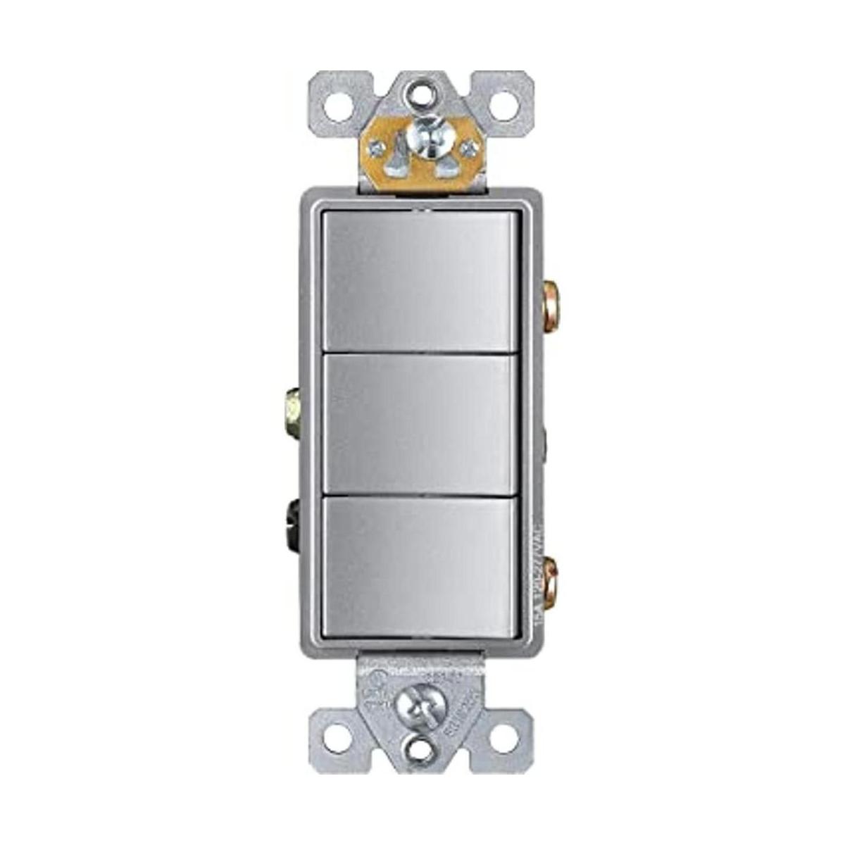 ENERLITES Interruptor de decoración de triple pala