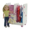Emily Rose Muebles de muñeca de 14 pulgadas armario de