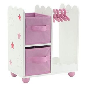 Emily Rose Muebles de muñeca de 14 pulgadas armario de