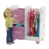 Emily Rose Muebles de muñeca de 14 pulgadas armario de