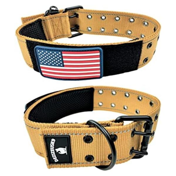 Collar para perro K9 estilo militar táctico 2.0 in de_1