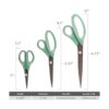 BambooMN Juego de 3 tijeras de titanio para costura