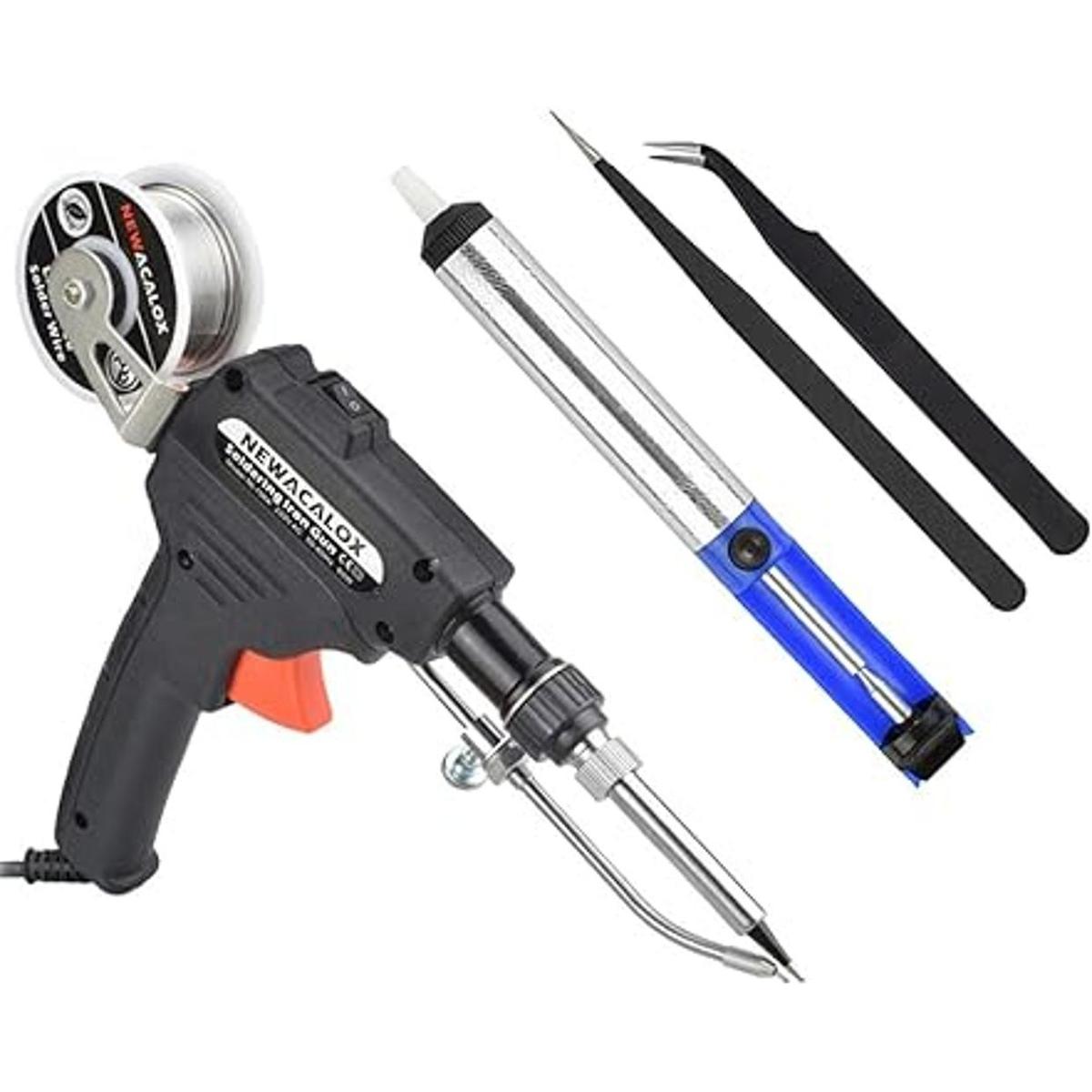 NEWACALOX Pistola de soldadura automática de mano para
