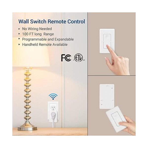 DEWENWILS Remote Control Outlet Wireless Wall Mounted