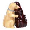 Hugging Labradors Juego de salero y pimentero magnético_1