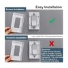 BESTTEN Paquete de 20 platos de pared sin tornillos de 1_4