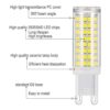Bombilla LED G9 equivalente a bombilla halógena de 75 W_4