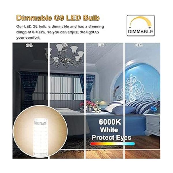 Bombilla LED G9 equivalente a bombilla halógena de 75 W_3