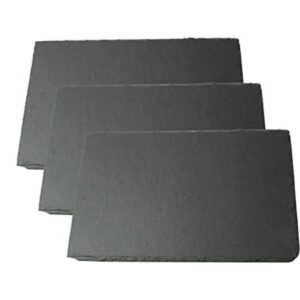 Lonovel Juego de 3 platos de pizarra de queso natural