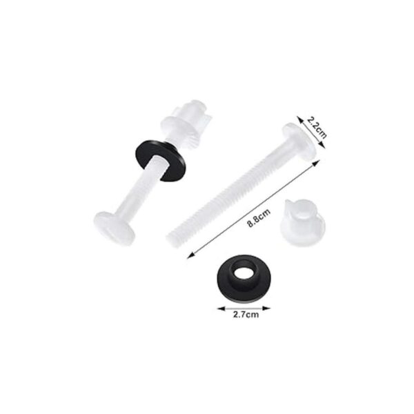 Pernos y tuercas de plástico para asiento de inodoro con_2