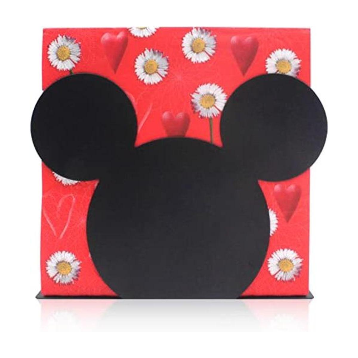 Finex Mickey Mouse Head Servilletero de acero inoxidable