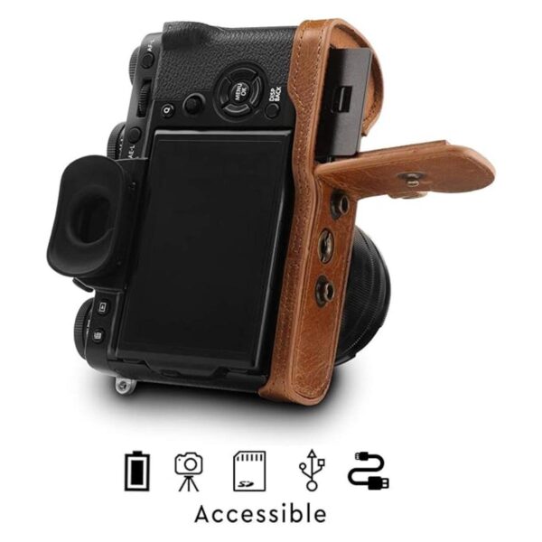 MegaGear Ever Ready Funda de piel auténtica compatible