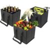 VENO Paquete de 3 bolsas reutilizables para compras de