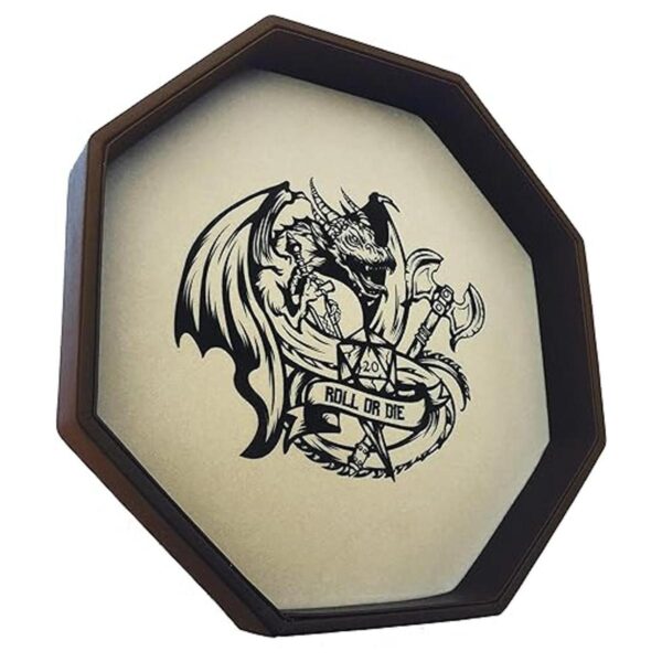 FantasydiceROLL O DIEDice Bandeja 11.5 Octagon para