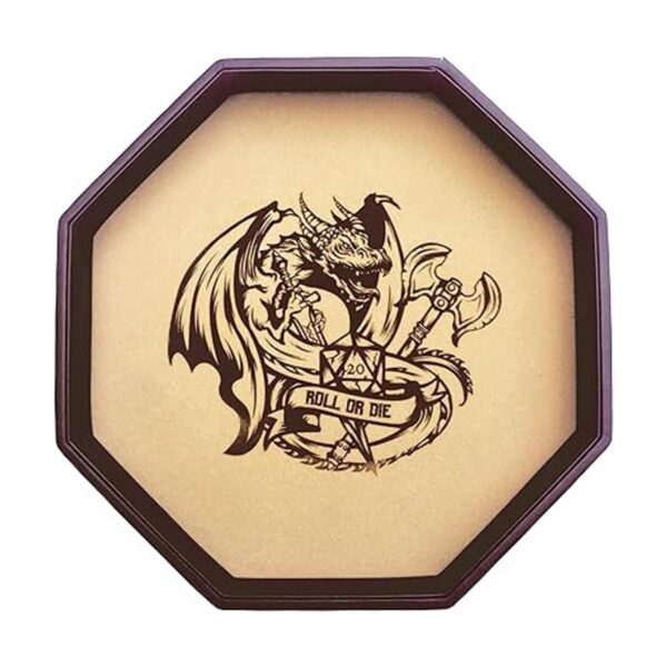 FantasydiceROLL O DIEDice Bandeja 11.5 Octagon para