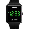 Reloj digital LED de cara grande fecha hora 3 bar_1