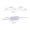 Rextin 4 piezas de enchufe de luz LED E26E27 de 5.9 pies_3
