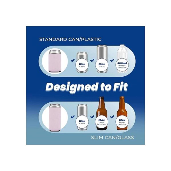 Fundas para latas en blanco Enfriadores plegables