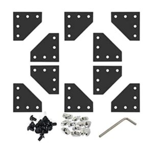 Boeray Juego de 5 conectores de perfil de aluminio con