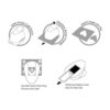 Bira Craft Copo de nieve de 1 pulgada 5 formas_3