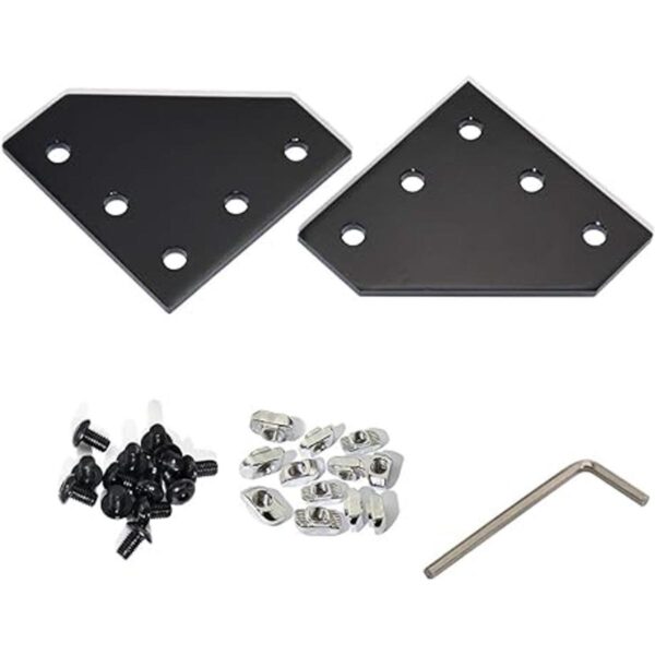 Boeray Juego de 5 conectores de perfil de aluminio con