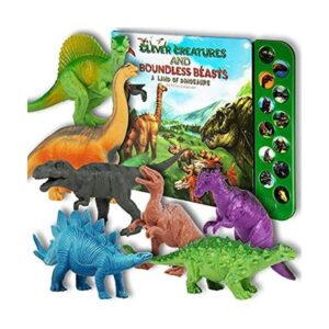 Juguetes de dinosaurios LilGen con libro de sonidos_1