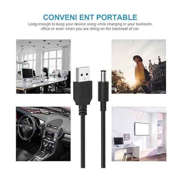 IBERLS Cable de alimentación USB a CC de 5 V cable_2