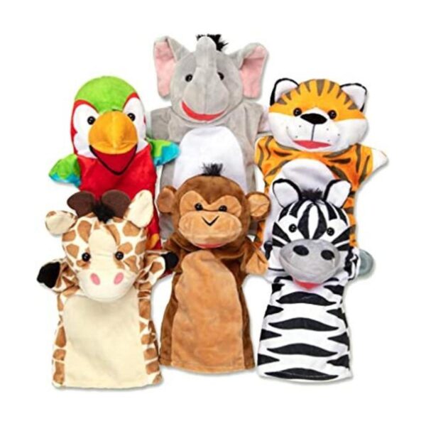 Melissa Doug Safari Buddies Marionetas de mano juego_1