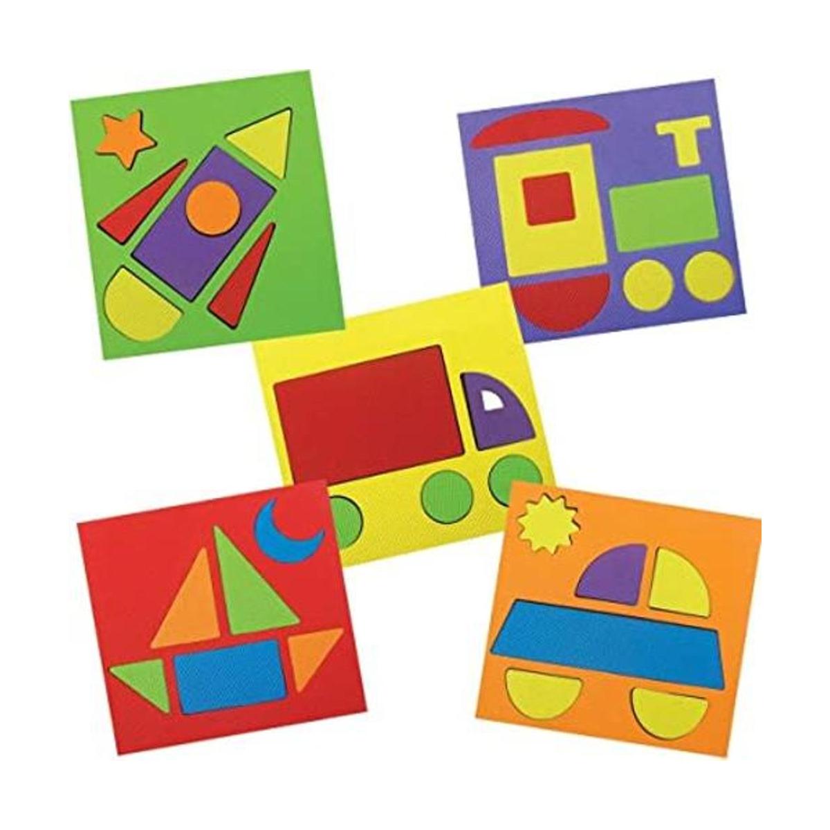Imagimake Kit de actividades y rompecabezas con formas