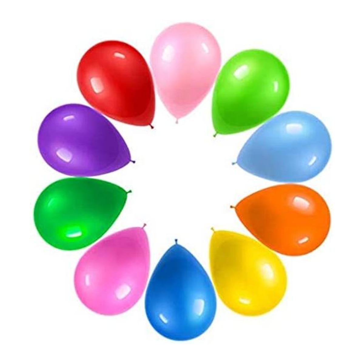 Prextex 125 globos de fiesta de 12 pulgadas 10 colores