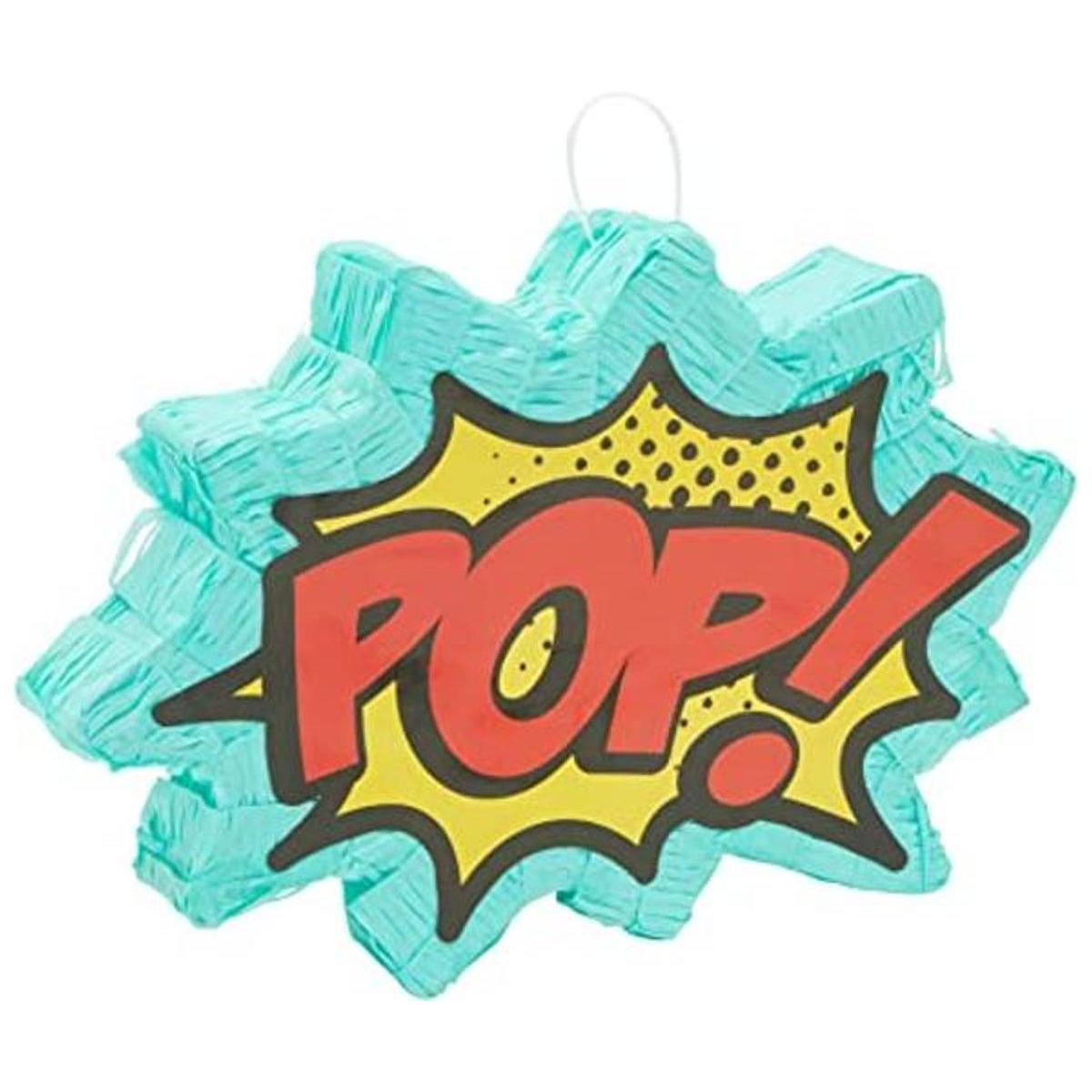 Piñata pop de cómics para decoraciones de fiesta de