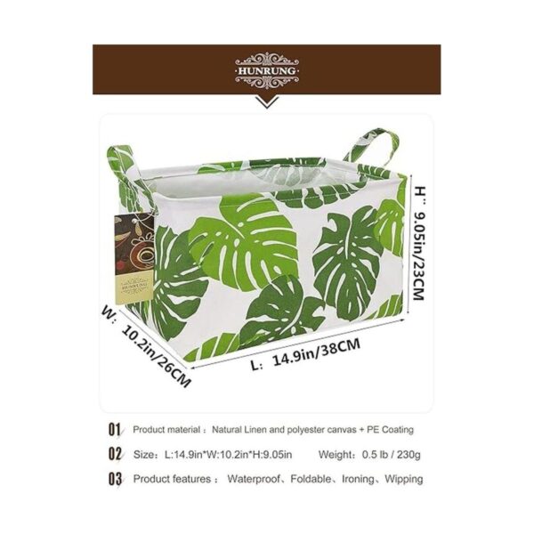 HUNRUNG Cesta de almacenamiento rectangular lindo