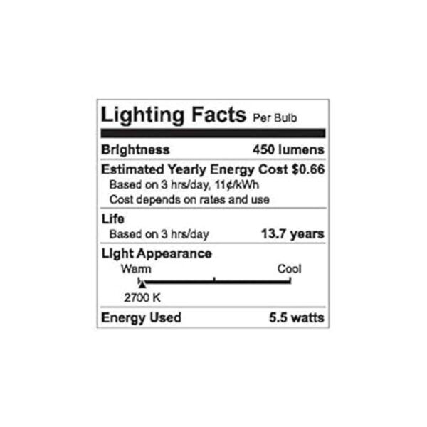 GE Relax Paquete de 8 bombillas LED A19 de 40 W_4
