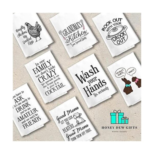 Honey Dew Gifts Divertidas toallas de cocina I Like Big_5