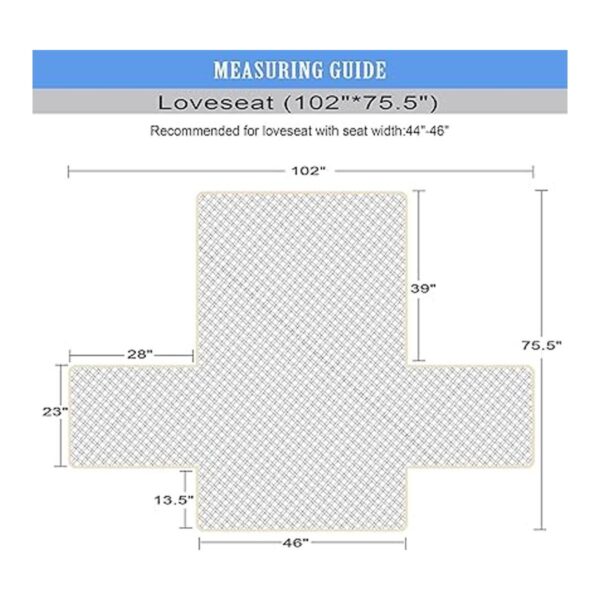 Ameritex Funda protectora para sofá de dos puestos