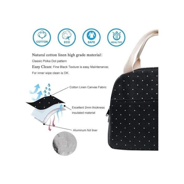 Lonchera portátil resistente de lona bolsa de almuerzo_3