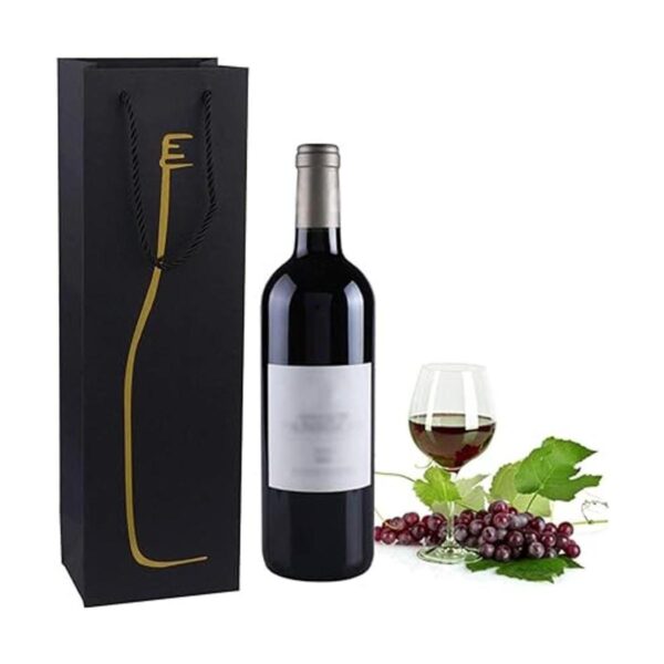 Sdootjewelry Bolsas de papel Kraft para vino 36