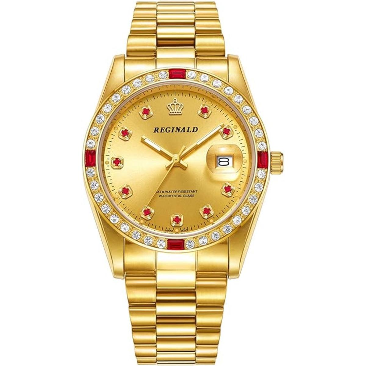 REGINALD Reloj de cuarzo de acero inoxidable con