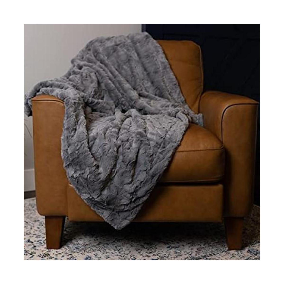 Graced Soft Luxuries Manta acogedora de piel sintética