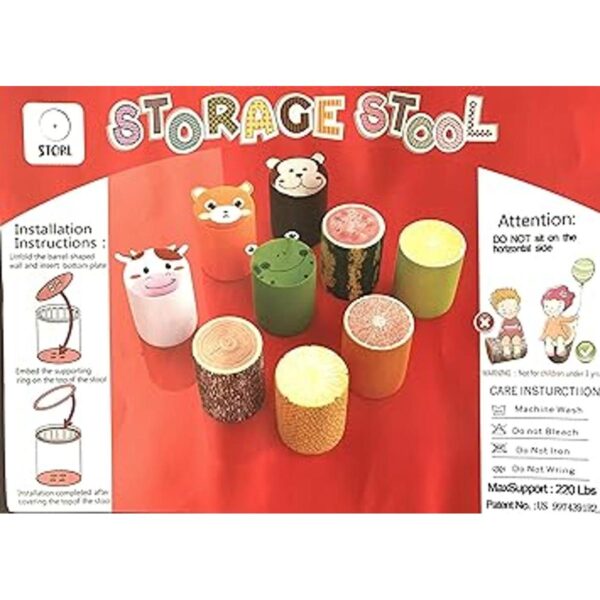 Storl Taburete organizador de almacenamiento para juguetes_6