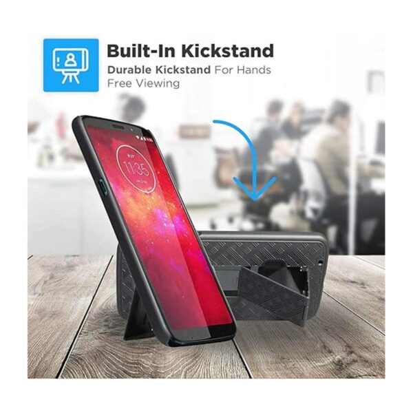 Rome Tech Funda con clip para cinturón para Moto Z3 Z3_5
