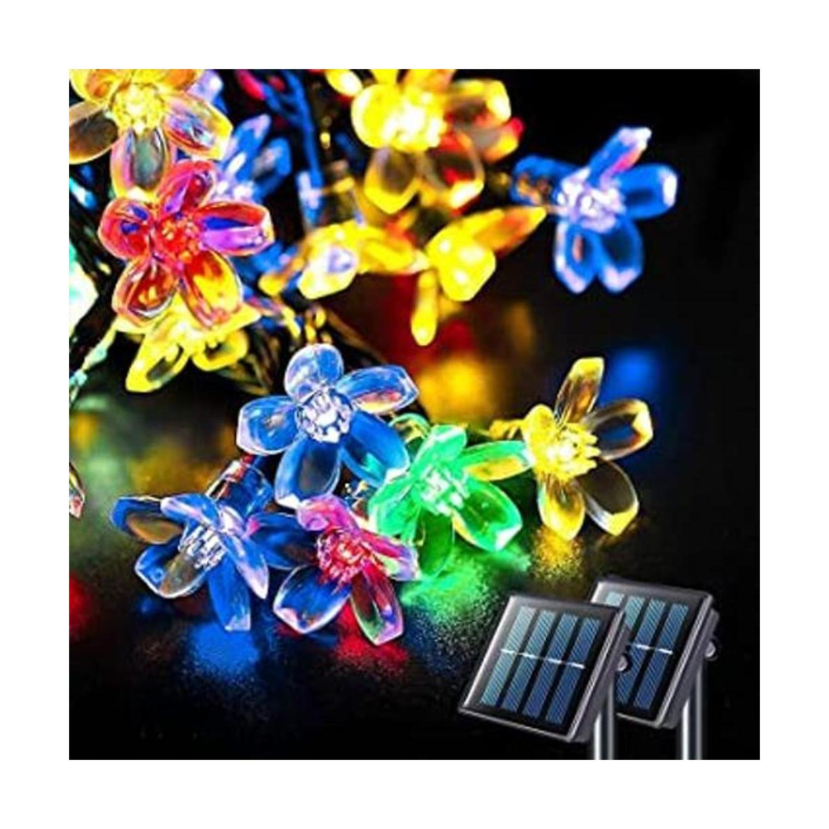 JMEXSUSS Paquete de 2 luces solares de Navidad cada una
