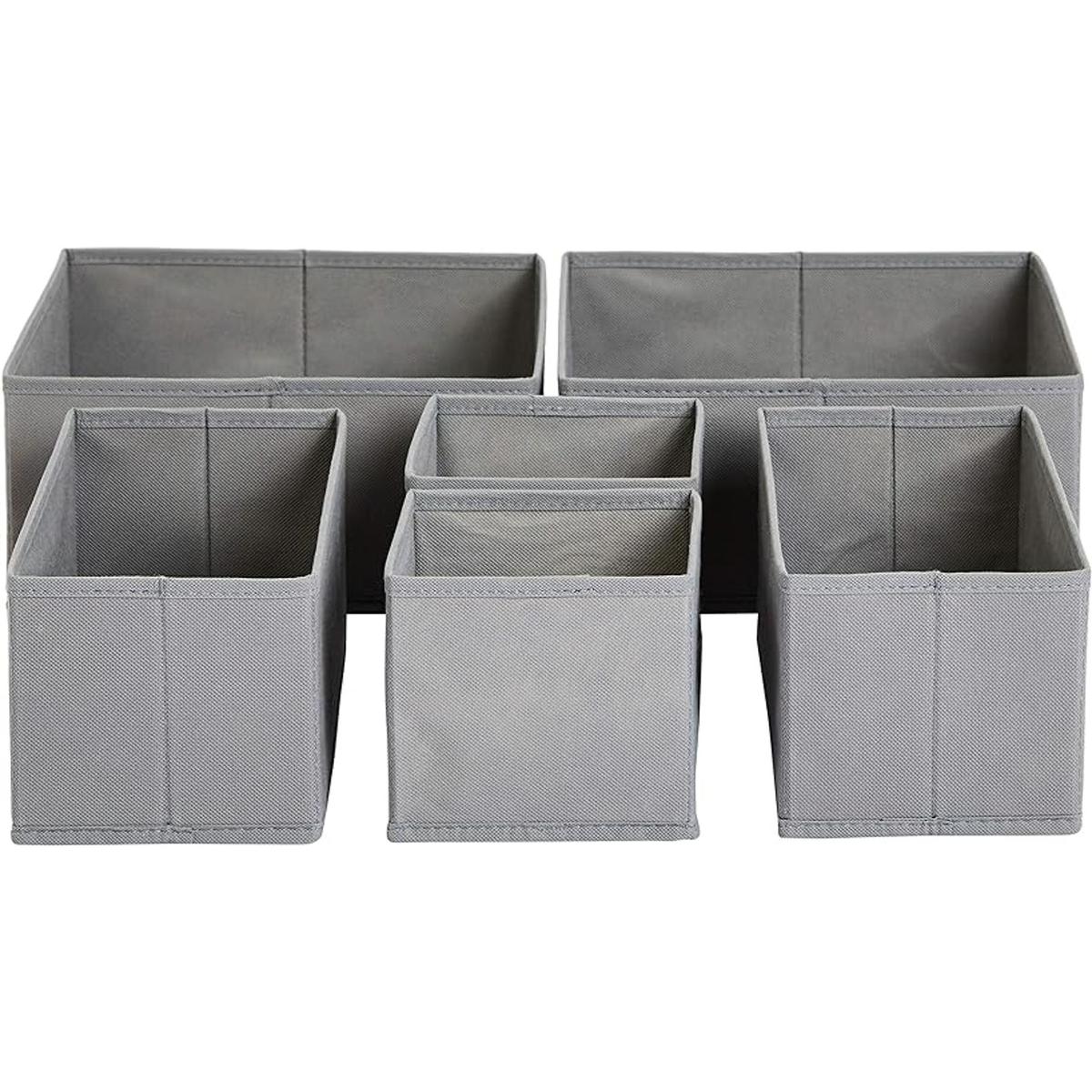 Cajas organizadoras de almacenamiento de cajones de tela