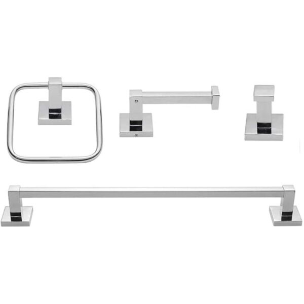 Finn Kit de accesorios de baño de 4 piezas latón mate