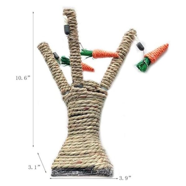 Hamiledyi Bunny Fun Tree Rabbit Perfect Chew Bite Toys