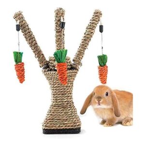 Hamiledyi Bunny Fun Tree Rabbit Perfect Chew Bite Toys